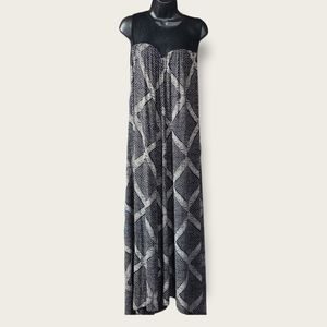 Lucky Brand Crochet Halter Top Maxi Dress